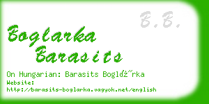 boglarka barasits business card